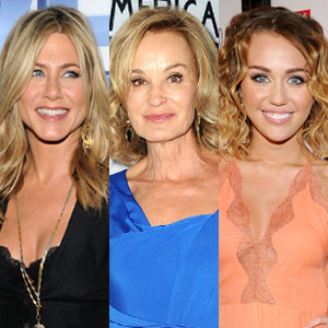 Jennifer Aniston, Jessica Lange, Miley Cyrus Jennifer Aniston, Jessica Lange, Miley Cyrus